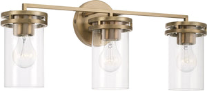 Capital Lighting 148731AD-539 Fuller 3 Light Vanity Aged Brass
