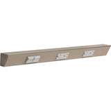 Task Lighting TRS24-3G-SN-LS 24" TR Switch Series Angle Power Strip, Left Switches, Satin Nickel Finish, Grey Switches and Receptacles