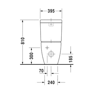 Duravit 2134090092 Toilet close-c. 630mm Happy D.2 white, WD, Vario outl, btw, US, Large
