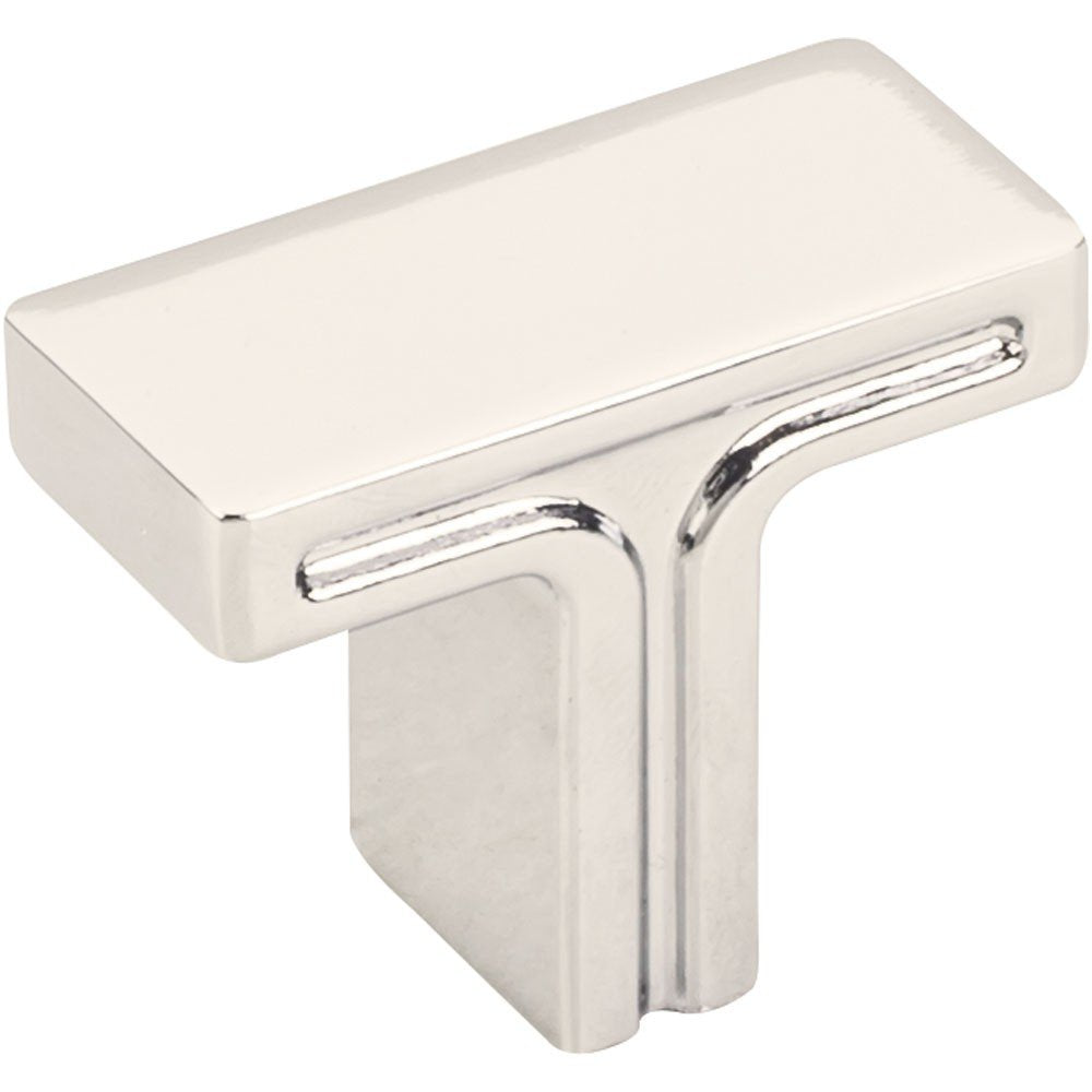 Jeffrey Alexander 867NI 1-3/8" Overall Length Polished Nickel Rectangle Anwick Cabinet Knob