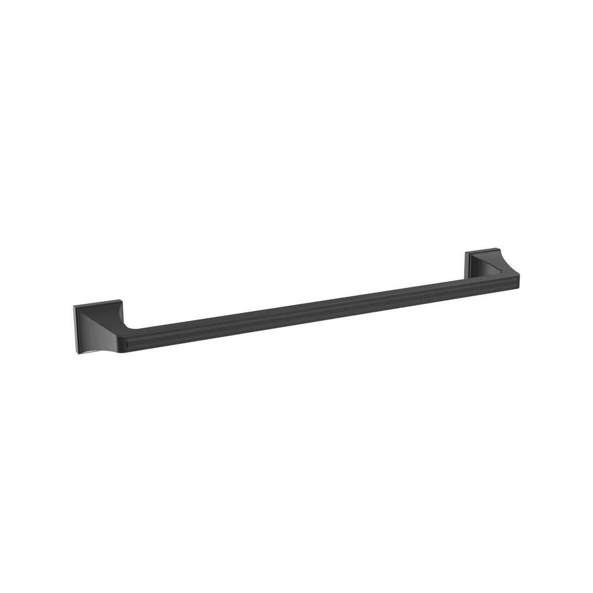 Amerock BH36023MB Matte Black Towel Bar 18 in (457 mm) Towel Rack Mulholland Bathroom Towel Holder Bathroom Hardware Bath Accessories