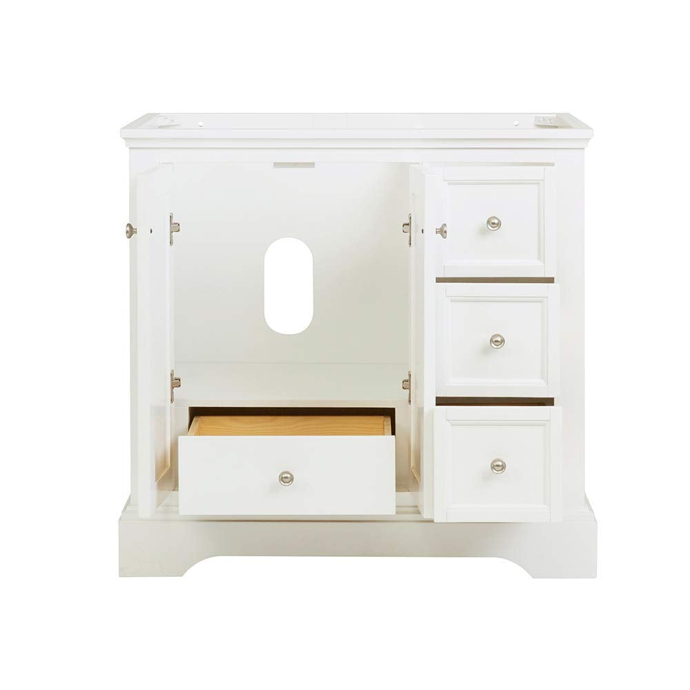 Fresca FCB2436WHM Fresca Windsor 36" Matte White Traditional Bathroom Cabinet