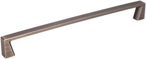 Jeffrey Alexander 177-224BNBDL 224 mm Center-to-Center Brushed Pewter Square Boswell Cabinet Pull