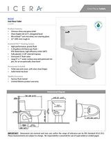 Icera C-6200.01 Riose OP Toilet, White