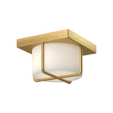 Kuzco FM45907-BG/OP REGALO 7" FLUSH MOUNT BRUSHED GOLD OPAL GLASS 120V ELV LED 3000K 90CRI 13W