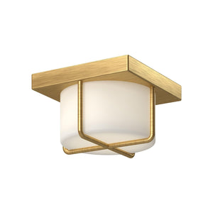 Kuzco FM45907-BG/OP REGALO 7" FLUSH MOUNT BRUSHED GOLD OPAL GLASS 120V ELV LED 3000K 90CRI 13W