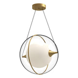 Kuzco PD76716-BG ARIES 16" PENDANT BRUSHED GOLD 120" WIRE 120V TRIAC/ELV LED 3000K 90CRI 21W
