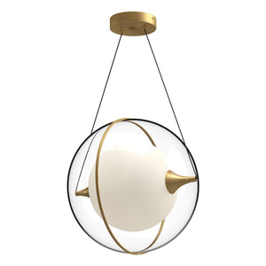 Kuzco PD76716-BG ARIES 16" PENDANT BRUSHED GOLD 120" WIRE 120V TRIAC/ELV LED 3000K 90CRI 21W