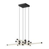 Kuzco CH23534-BK BLADE 34" CHANDELIER TEXTURED BLACK 120" WIRE 120V TRIAC/ELV LED 3000K 90CRI 29W