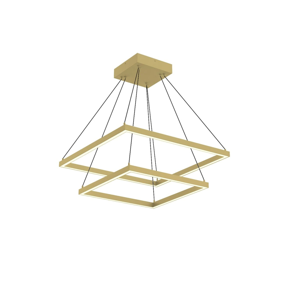 Kuzco CH88224-WH PIAZZA 2 LAYER 24' CHANDELIER WH TEXTURED DOWN ONLY 930 TRIAC 120 90W