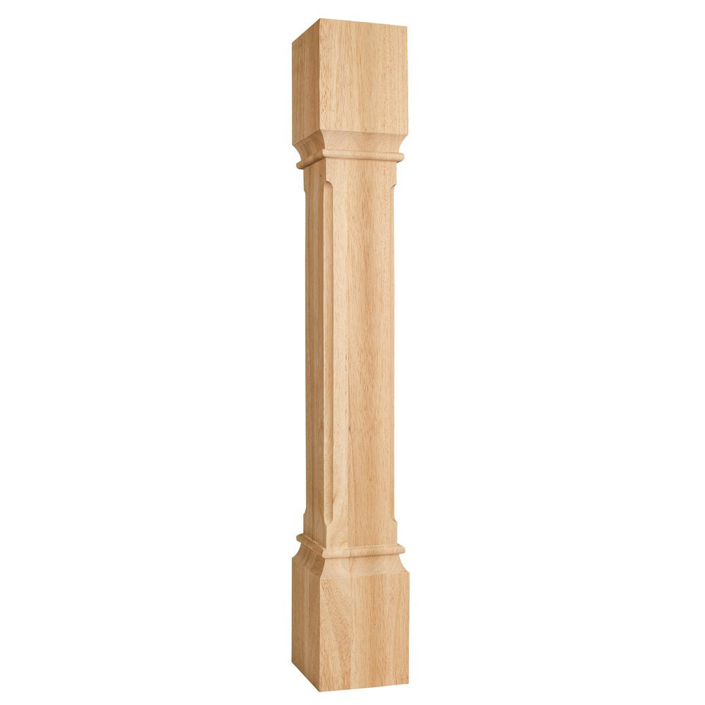 Hardware Resources P38MP 5" W x 5" D x 35-1/2" H Maple Fluted Edge Post