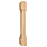 Hardware Resources P38MP 5" W x 5" D x 35-1/2" H Maple Fluted Edge Post