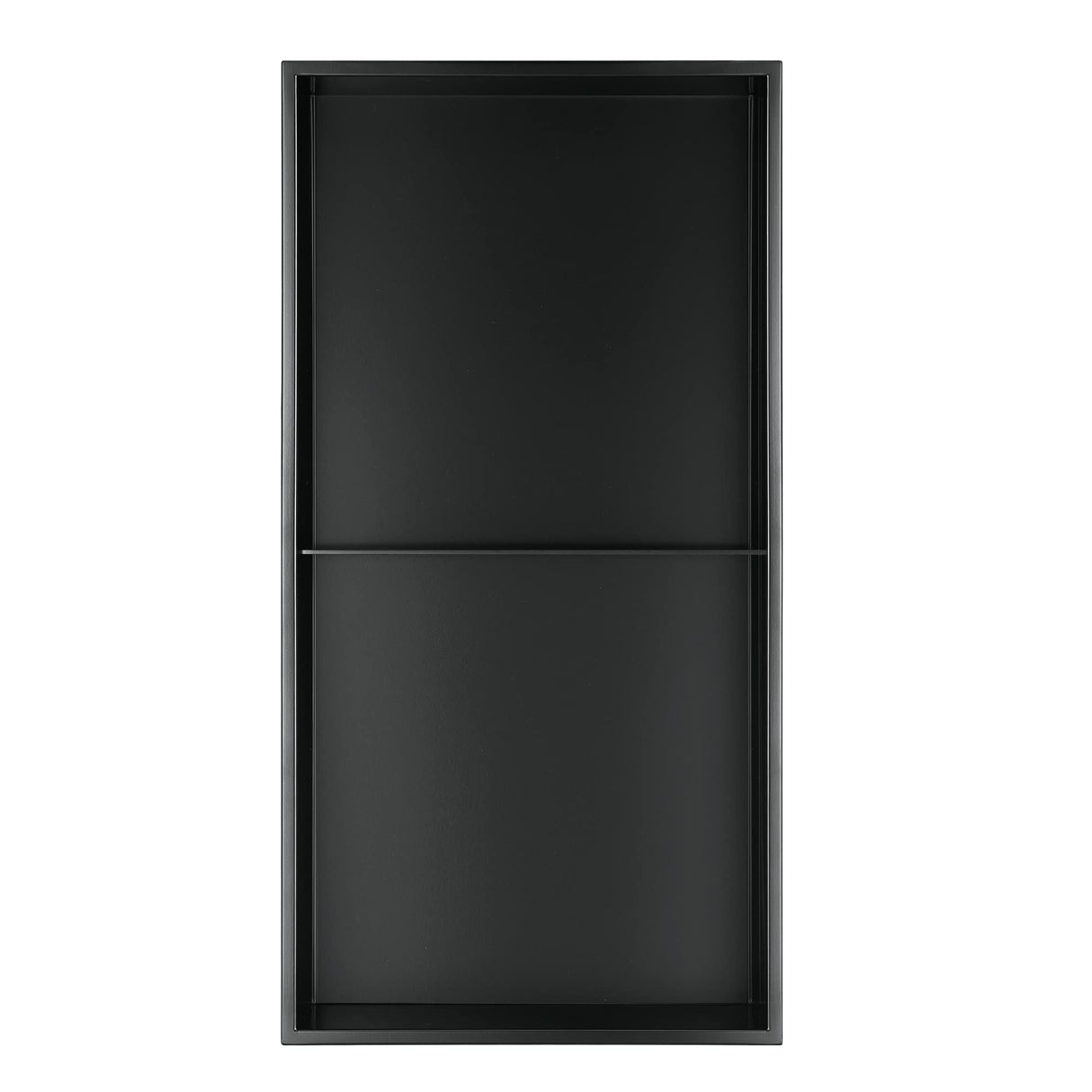 PULSE ShowerSpas NI-1224V-MB Niche in Matte Black, 12" x 24"