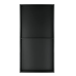 PULSE ShowerSpas NI-1224V-MB Niche in Matte Black, 12" x 24"