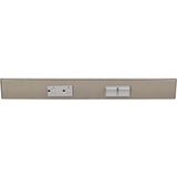 Task Lighting TRS18-2G-SN-RS 18" TR Switch Series Angle Power Strip, Right Switches, Satin Nickel Finish, Grey Switches and Receptacles