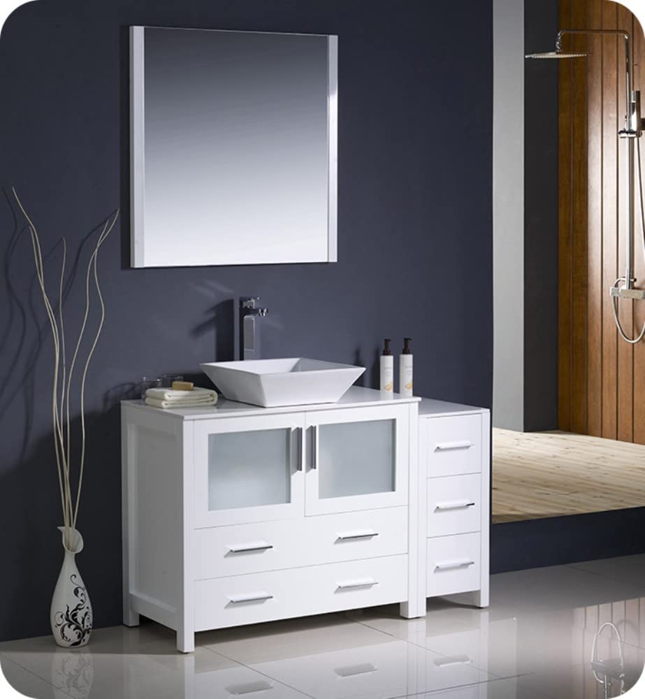 Fresca FCB62-3612WH Fresca Torino 48" White Modern Bathroom Cabinets