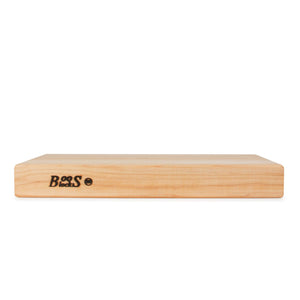 John Boos RA01 Maple Wood Cutting Board for Kitchen Prep 18 Inches x 12 Inches, 2.25 Thick Reversible End Grain Rectangular Charcuterie Block 18X12X2.25 MPL-EDGE GR-REV-GRIPS-