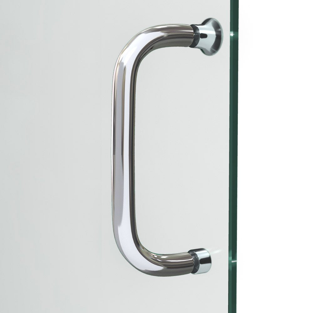 DreamLine Infinity-Z 30 in. D x 60 in. W x 76 3/4 in. H Clear Sliding Shower Door in Brushed Nickel, Left Drain Base and Backwalls, DL-6116L-04CL