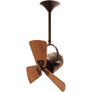 Matthews Fan BD-BZZT-WD Bianca Direcional ceiling fan in Bronzette finish with solid sustainable mahogany wood blades.
