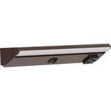 Task Lighting LP10QD2NDBBZ27 10-1/2" 200 Lumen Direct Voltage DV Lighted Power Strip, Bronze Finish, Black Receptacles, 2700K Warm White