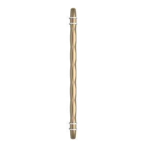 Amerock Cabinet Pull Golden Champagne/Polished Chrome 10-1/16 inch (256 mm) Center-to-Center London 1 Pack Drawer Pull Drawer Handle Cabinet Hardware