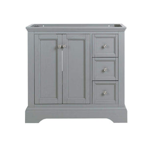 Fresca FCB2436GRV Fresca Windsor 36" Gray Textured Traditional Bathroom Cabinet