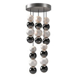 Kuzco MP321805PN ONYX 5 HEAD 15" MULTI-PENDANT POLISHED NICKEL 144" WIRE 120V TRIAC/ELV LED 3000K 90CRI 45W