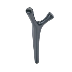 Amerock HBX37017MB Kodiak Double Prong Decorative Wall Hook Matte Black Hook for Coats, Hats, Backpacks, Bags Hooks for Bathroom, Bedroom, Closet, Entryway, Laundry Room, Office