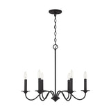 Capital Lighting 437261BI Vincent 6 Light Chandelier Black Iron