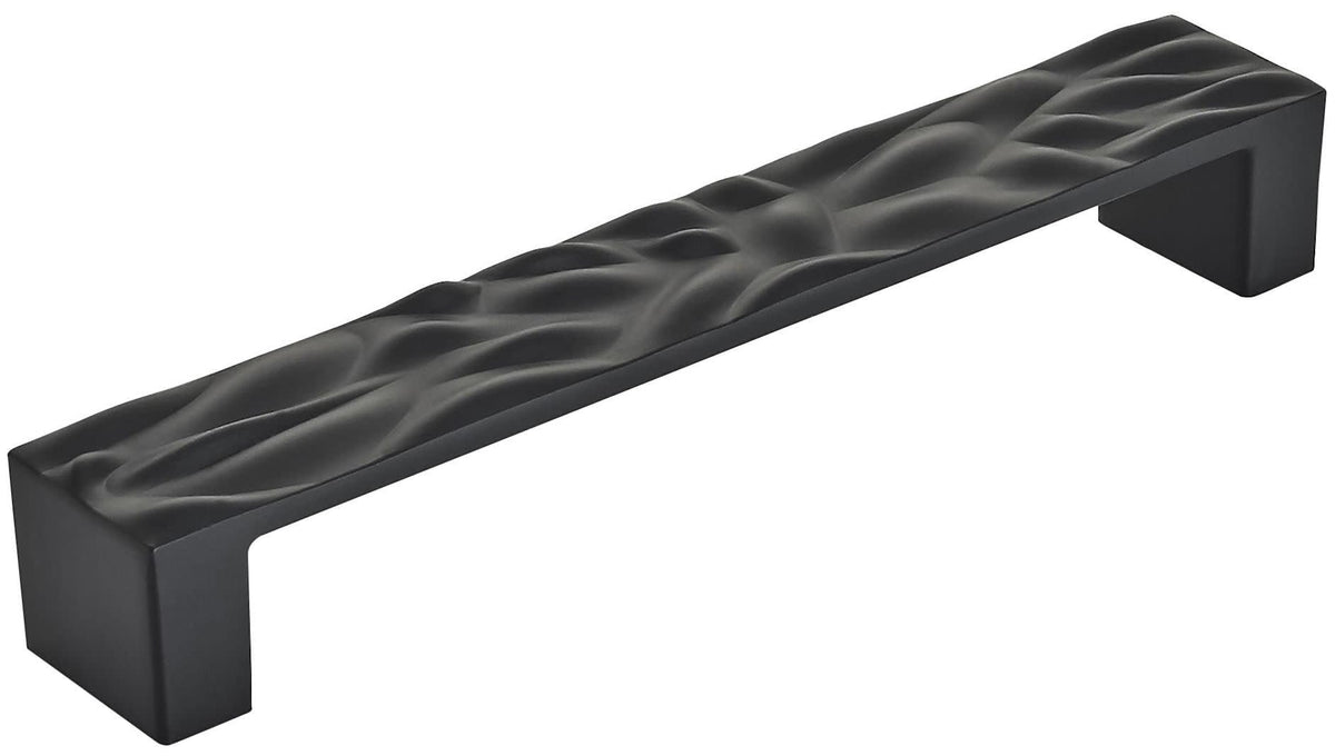 Amerock Cabinet Pull Matte Black 6-5/16 inch (160 mm) Center to Center Calathea 1 Pack Drawer Pull Drawer Handle Cabinet Hardware