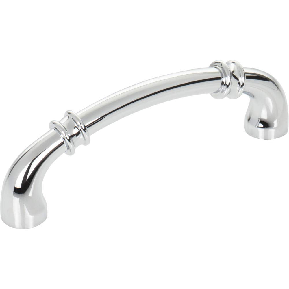 Jeffrey Alexander 445-96PC 96 mm Center-to-Center Polished Chrome Marie Cabinet Pull