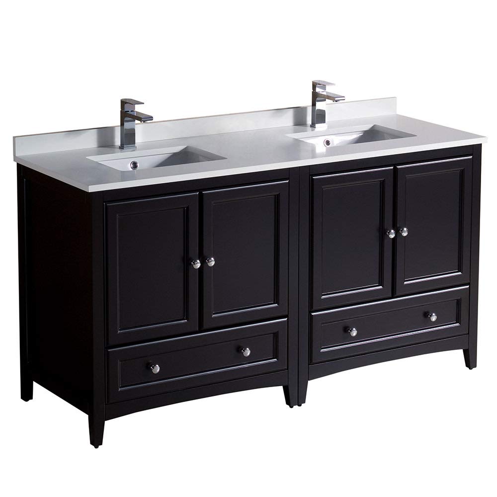 Fresca FCB20-3030ES-CWH-U Double Sink Cabinets with Sinks