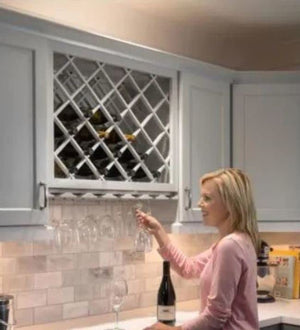 Hardware Resources 9409002 Satin Chrome Wire Stemware Rack