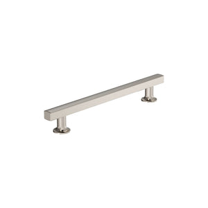 Amerock Everett 6-5/16 in (160 mm) Center-to-Center Satin Nickel Cabinet Pull Kitchen Cabinet Hardware Furniture Hardware Bathroom Drawer Handle