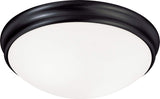 Capital Lighting 2034MB Hansen 3 Light Flush Mount Matte Black