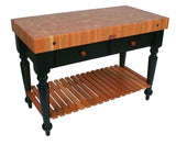 John Boos RN-LR04-SSL Rectangular Table in Cherry End Grain Top (30 in. x 24 in.)