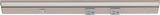 Task Lighting LP18QD6NDGSN50 18-1/2" 600 Lumen Direct Voltage DV Lighted Power Strip, Satin Nickel Finish, Grey Receptacles, 5000K Daylight White