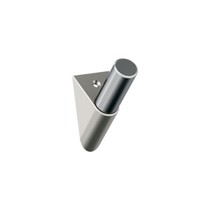 Amerock HBX37011G1026 Acclivity Single Prong Decorative Wall Hook Satin Nickel/Polished Chrome Hook for Coats, Hats, Backpacks, Bags Hooks for Bathroom, Bedroom, Closet, Entryway, Laundry Room