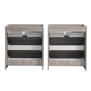 Fresca FCB93-3636MGO-D Fresca Lazzaro 72" Gray Wood Free Standing Double Sink Modern Bathroom Cabinet