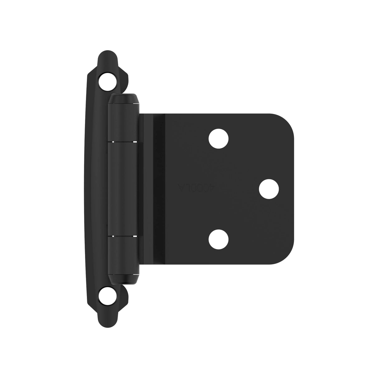 Amerock BPR7630FB Reverse Bevel Face Frame Cabinet Hinge Variable Overlay Self Closing Face Mount Matte Black Kitchen Cabinet Door Hinge 1 Pair/2 Pack Functional Hardware