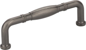 Jeffrey Alexander Z290-96-DACM 96 mm Center-to-Center Gun Metal Durham Cabinet Pull