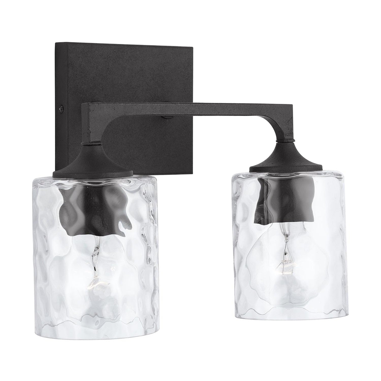 Capital Lighting 137321BI-486 Clint 2 Light Vanity Black Iron