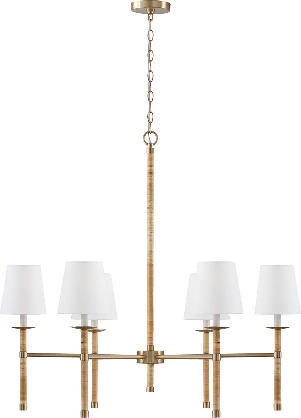 Capital Lighting 447261MA-705 Tulum 6 Light Chandelier Matte Brass