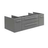 Fresca FCB6148GR-VSL Fresca Lucera 48" Gray Wall Hung Vessel Sink Modern Bathroom Cabinet