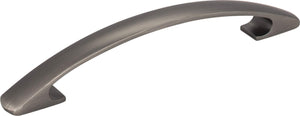 Elements 771-128BNBDL 128 mm Center-to-Center Brushed Pewter Arched Strickland Cabinet Pull