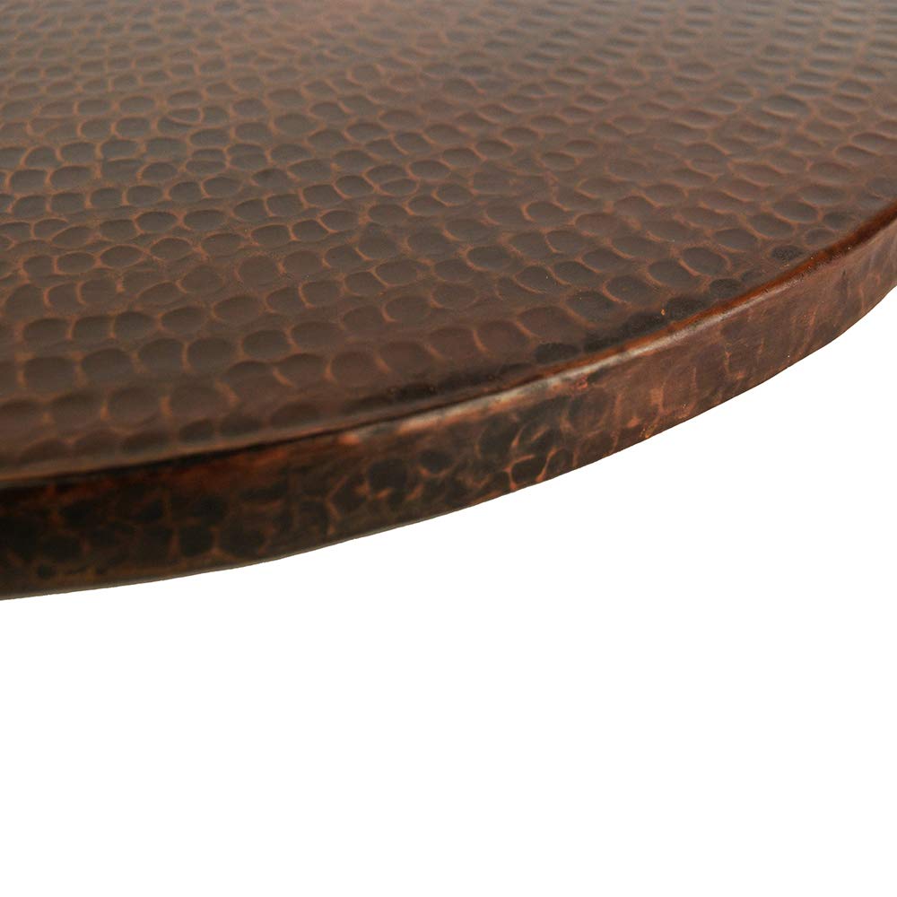 Premier Copper Products LS20DB 20-Inch Hand Hammered Copper Lazy Susan, Oil Rubbed Bronze