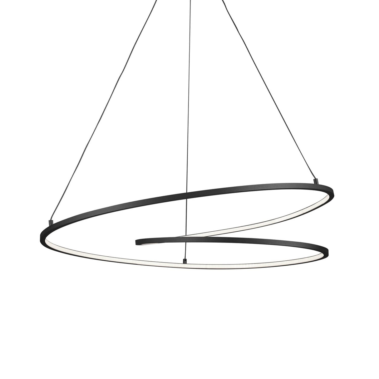 Kuzco PD11132-BK TWIST 32" PD Black 120V TRIAC/ELV LED 3000K 90CRI 59W