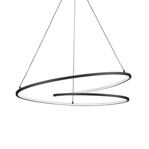Kuzco PD11132-BK TWIST 32" PD Black 120V TRIAC/ELV LED 3000K 90CRI 59W