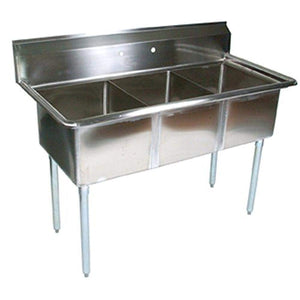 John Boos E3S8-18-12 E Series Stainless Steel Sink, 12
