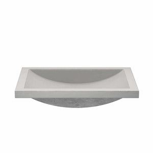 Native Trails NSL2014-A Cabrillo Native Stone Dual-Mount Bathroom Sink, Ash